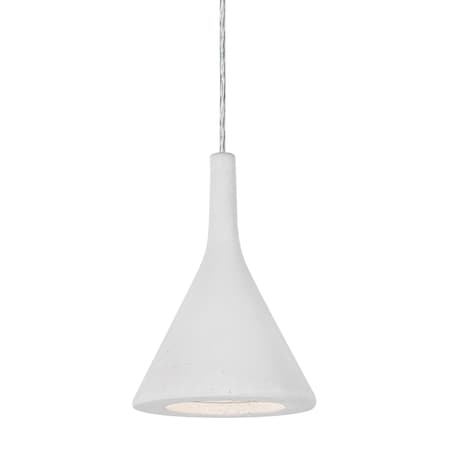 Besa Lighting Gala Cord Pendant, White, Satin Nickel, 1x9W LED 1JT-GALAWH-LED-SN